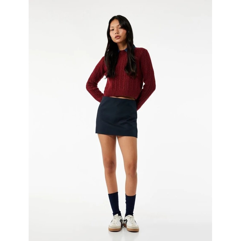 Koton Saç Örgüsü Detaylı Bisiklet Yaka Kadın Triko Kazak 6WAL90039HT (6WAL90039HT) Koton Saç Örgüsü Detaylı Bisiklet Yaka Kadın Triko Kazak 6WAL90039HT (6WAL90039HT)