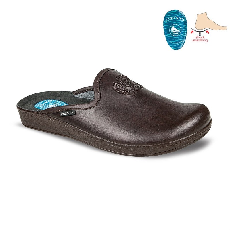 Ceyo Erkek Terlik 9933-7 (9933-7) Kahve
