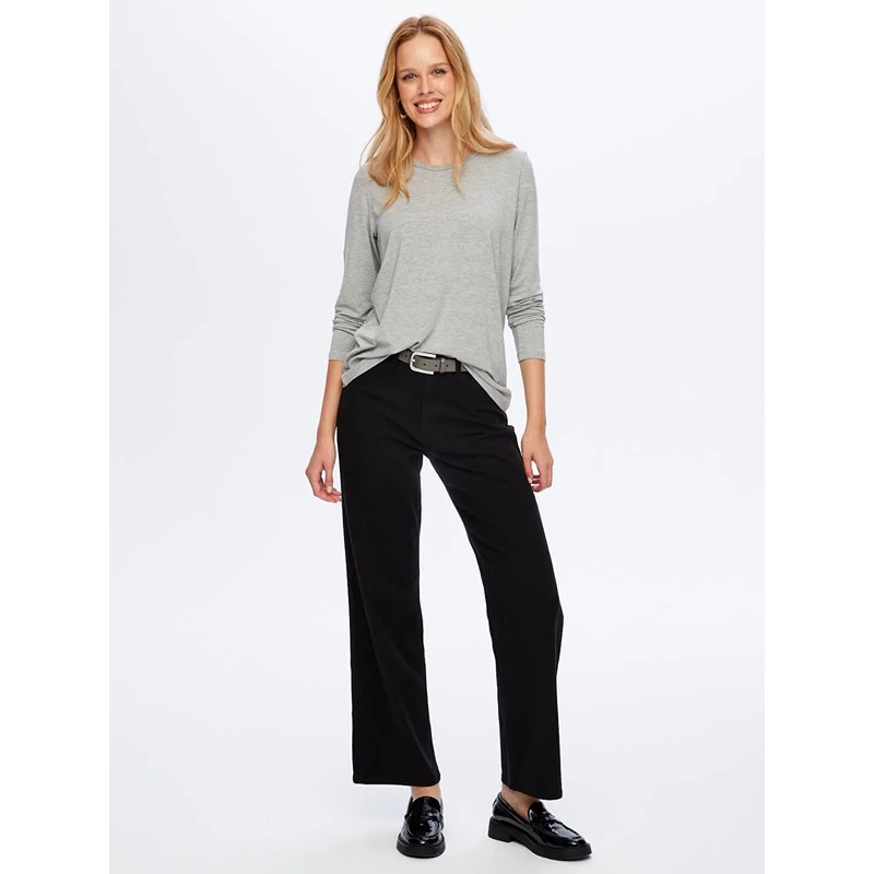 Faik Sönmez Yuvarlak Yaka Kadın Uzun Kol T-Shirt BW26TSH005 (BW26TSH005) Faik Sönmez Yuvarlak Yaka Kadın Uzun Kol T-Shirt BW26TSH005 (BW26TSH005)