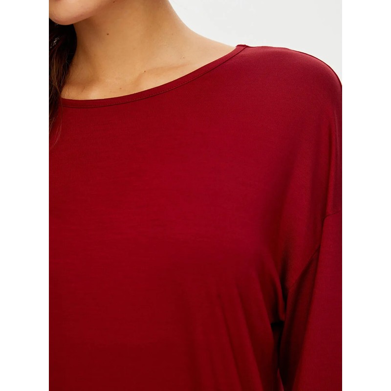 Faik Sönmez Yuvarlak Yaka Kadın Uzun Kol T-Shirt W26TSH007 (BW26TSH007) Faik Sönmez Yuvarlak Yaka Kadın Uzun Kol T-Shirt W26TSH007 (BW26TSH007)