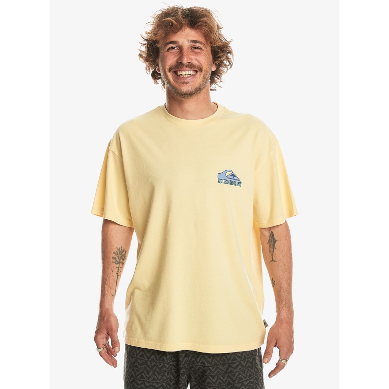 Quiksilver Take Us Back Logo Erkek T-shirt (EQYZT07654) Sarı
