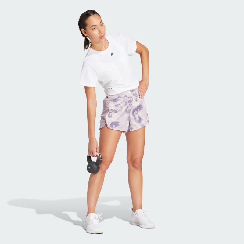 Adidas Pacer Kn Flower Kadın Şort (IQ2631) Mor