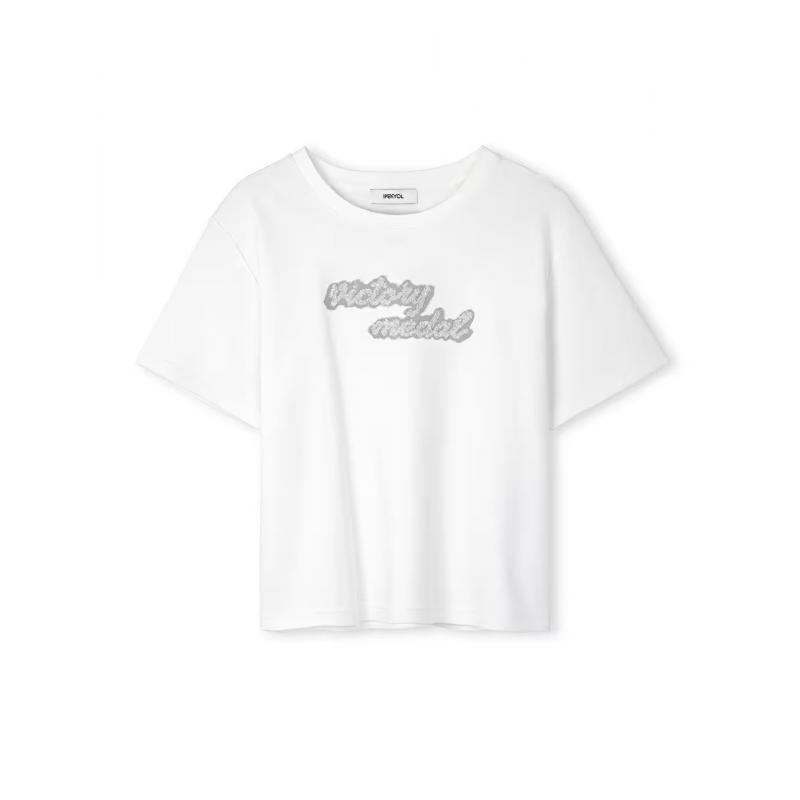 İpekyol Slogan Nakışlı Kadın T-Shirt (IS1250070102) İpekyol Slogan Nakışlı Kadın T-Shirt (IS1250070102)