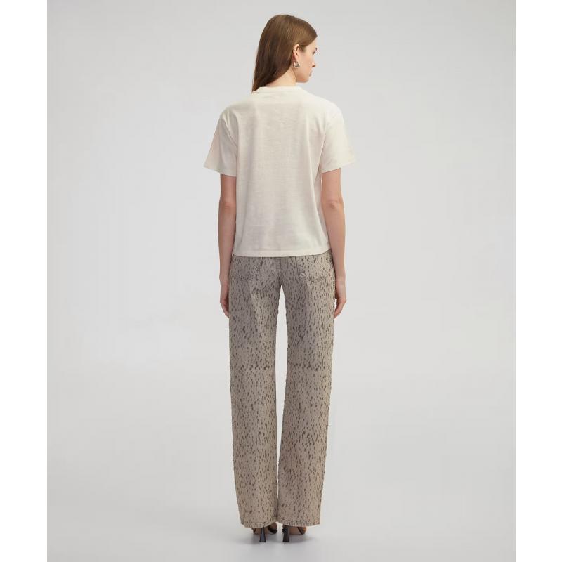 İpekyol Nakışlı Kadın T-shirt IS1250070174 (IS1250070174) İpekyol Nakışlı Kadın T-shirt IS1250070174 (IS1250070174)