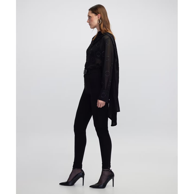 İpekyol Suni Deri Kemer Tokalı Kadın Pantolon (IW6250003156) İpekyol Suni Deri Kemer Tokalı Kadın Pantolon (IW6250003156)