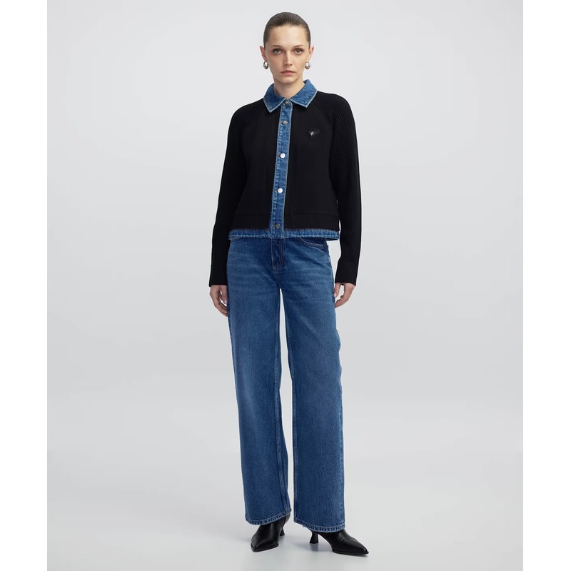 İpekyol Denim ve Triko Mix Kadın Ceket IW6250005071 (IW6250005071) İpekyol Denim ve Triko Mix Kadın Ceket IW6250005071 (IW6250005071)