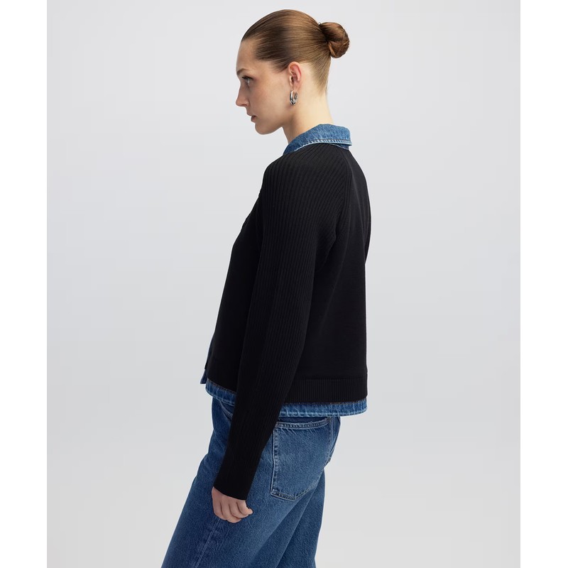 İpekyol Denim ve Triko Mix Kadın Ceket IW6250005071 (IW6250005071) İpekyol Denim ve Triko Mix Kadın Ceket IW6250005071 (IW6250005071)