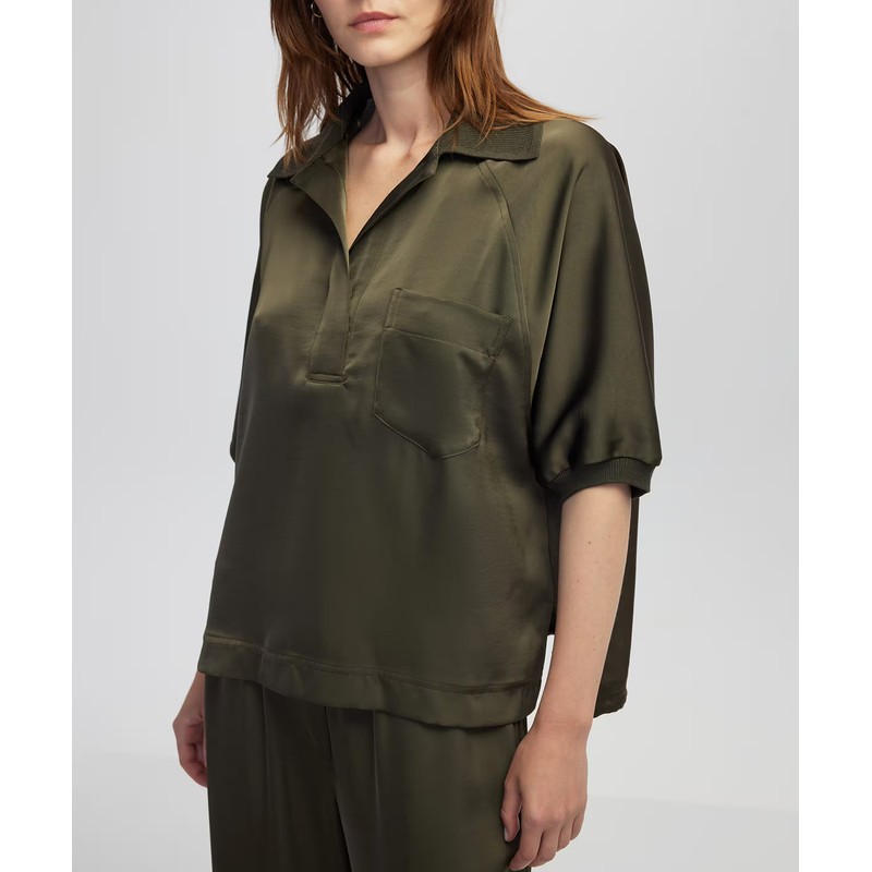 İpekyol Triko Mix Polo Yaka Kadın Bluz IW6250006037 (IW6250006037) İpekyol Triko Mix Polo Yaka Kadın Bluz IW6250006037 (IW6250006037)