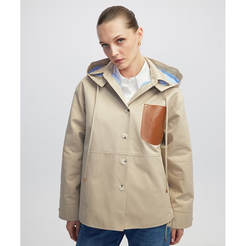 İpekyol Monogramlı Suni Deri Cepli Kadın Mont (IW6250012197) İpekyol Monogramlı Suni Deri Cepli Kadın Mont (IW6250012197)