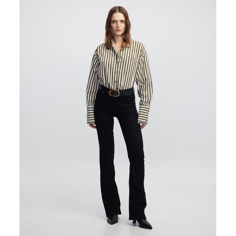 İpekyol Flare Fit Kadın Jean Pantolon (IW6250018018) Siyah