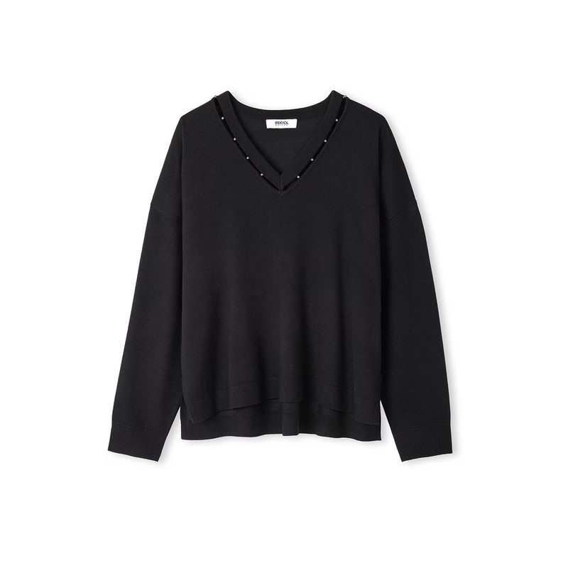 İpekyol Metal Aksesuarlı Cutout Kadın Triko (IW6250050050) İpekyol Metal Aksesuarlı Cutout Kadın Triko (IW6250050050)