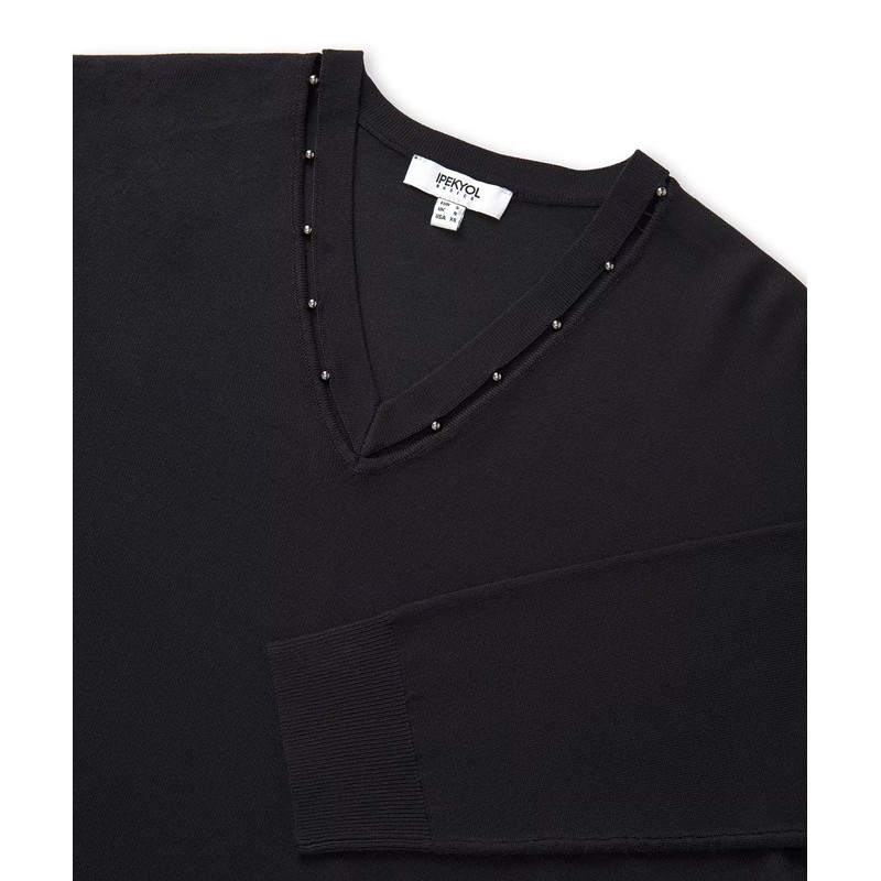 İpekyol Metal Aksesuarlı Cutout Kadın Triko (IW6250050050) İpekyol Metal Aksesuarlı Cutout Kadın Triko (IW6250050050)