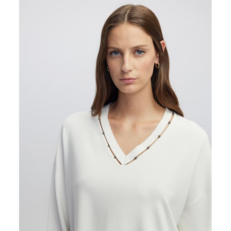 İpekyol Metal Aksesuarlı Cutout Kadın Triko (IW6250050050) İpekyol Metal Aksesuarlı Cutout Kadın Triko (IW6250050050)