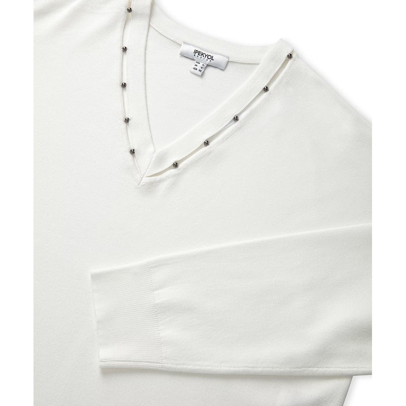 İpekyol Metal Aksesuarlı Cutout Kadın Triko (IW6250050050) İpekyol Metal Aksesuarlı Cutout Kadın Triko (IW6250050050)