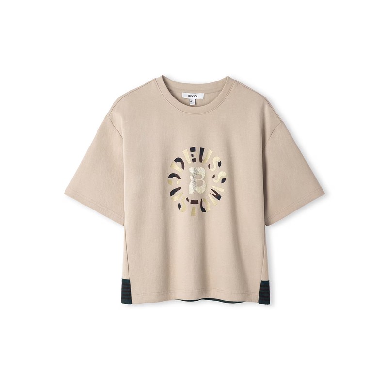 İpekyol Kumaş Mix Slogan Baskılı Kadın Tişört (IW6250070032) İpekyol Kumaş Mix Slogan Baskılı Kadın Tişört (IW6250070032)