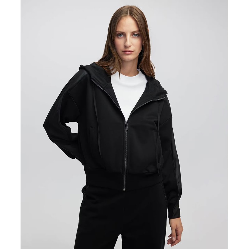 İpekyol Kumaş Mix Kadın Sweatshirt (IW6250091032) Siyah