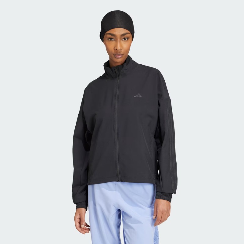 Adidas Pacer All Gym Tonal Kadın Fermuarlı Sweatshirt IW8167 (IW8167) Siyah