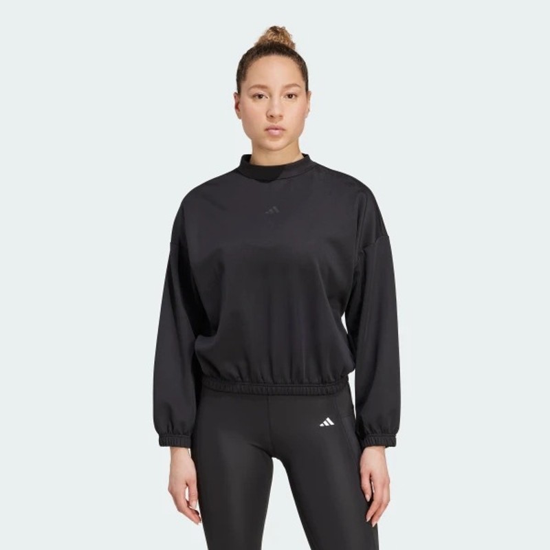 Adidas Yoga Essentials Cover-Up Kadın Sweatshirt JM4488 (JM4488) Black