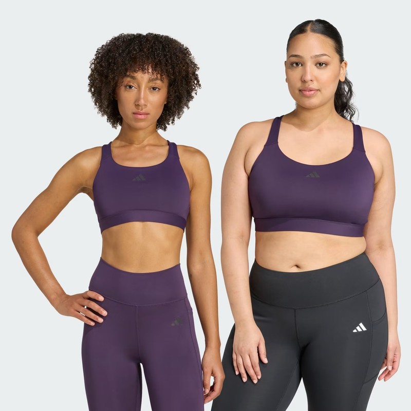 Adidas TLRDREACT Training High-Support Kadın Sporcu Sütyeni JW4874 (JW4874) Mor