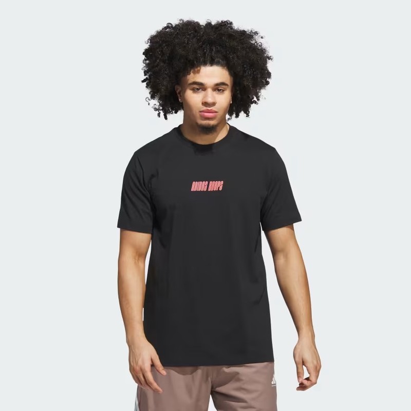 Adidas Hoops Graphic Erkek T-shirt JX1781 (JX1781) Siyah