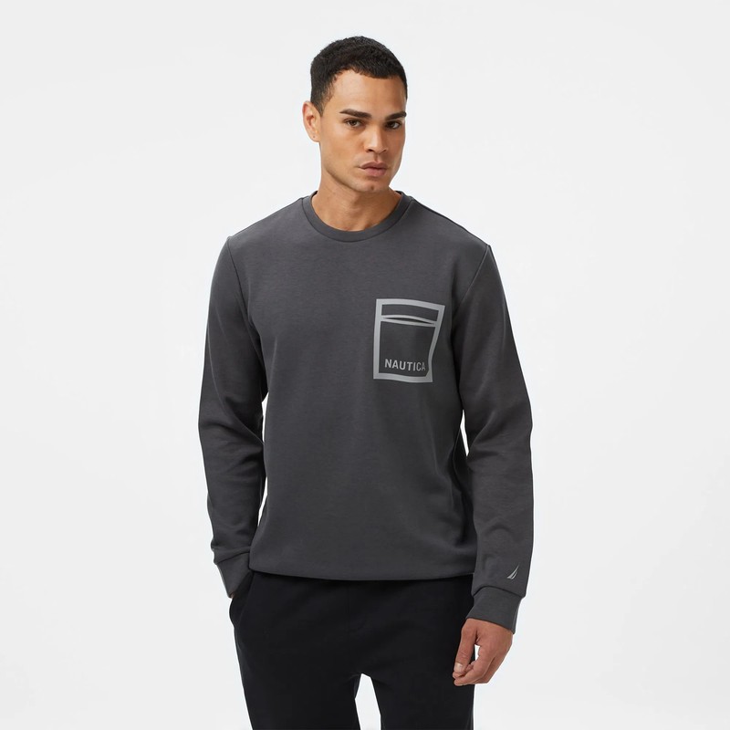 Nautica Classic Fit Erkek Sweatshirt K57021T (K57021T) Gri