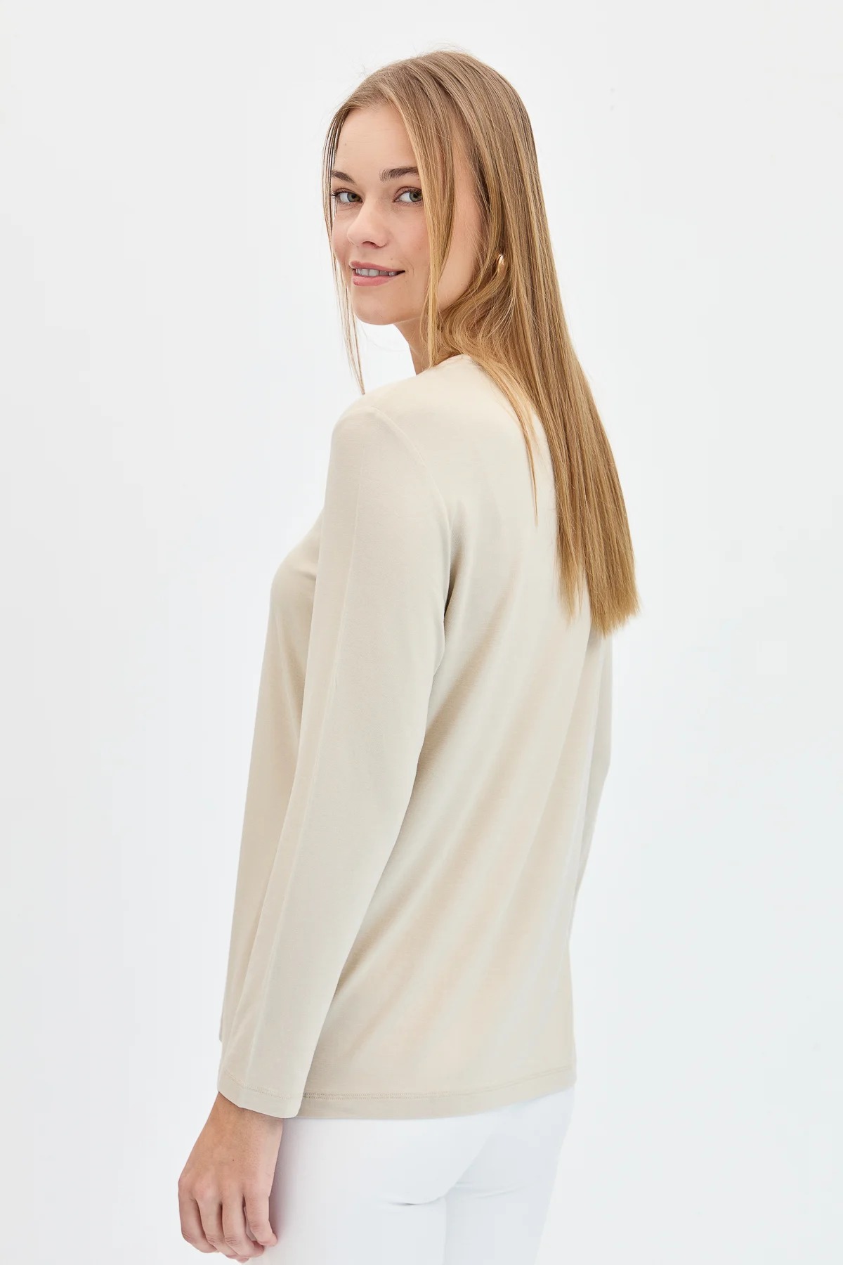 Desen Triko Kadın Uzun Kollu Bluz (KMY24050) Desen Triko Kadın Uzun Kollu Bluz (KMY24050)