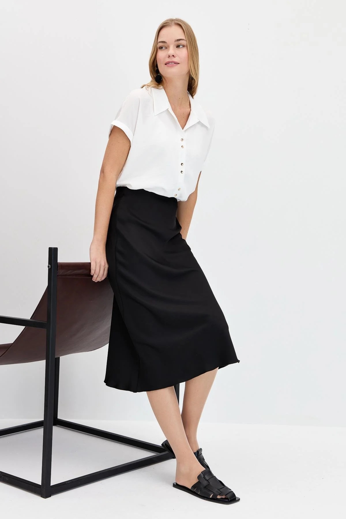 Desen Triko Kadın Gömlek (KMY24059) Desen Triko Kadın Gömlek (KMY24059)