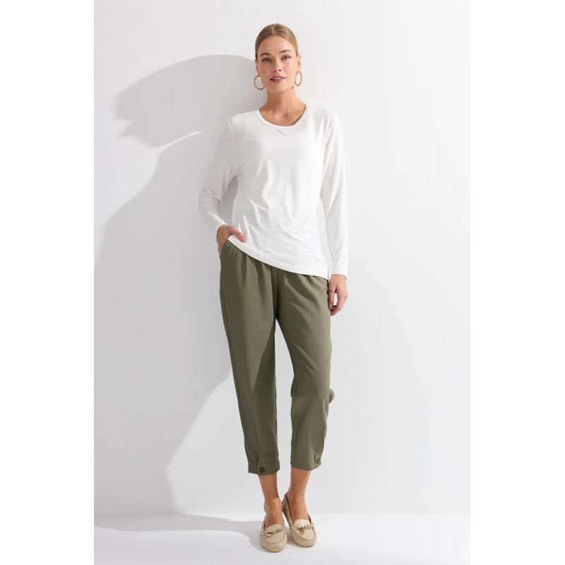 Desen Triko Kadın T-shirt (KMY24093) Desen Triko Kadın T-shirt (KMY24093)