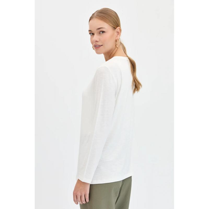 Desen Triko Kadın T-shirt (KMY24093) Desen Triko Kadın T-shirt (KMY24093)