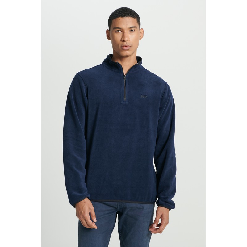 Lee Regular Fit Normal Kesim Dik Yaka Erkek Polar Sweatshirt L212208410 (L212208410) Lacivert