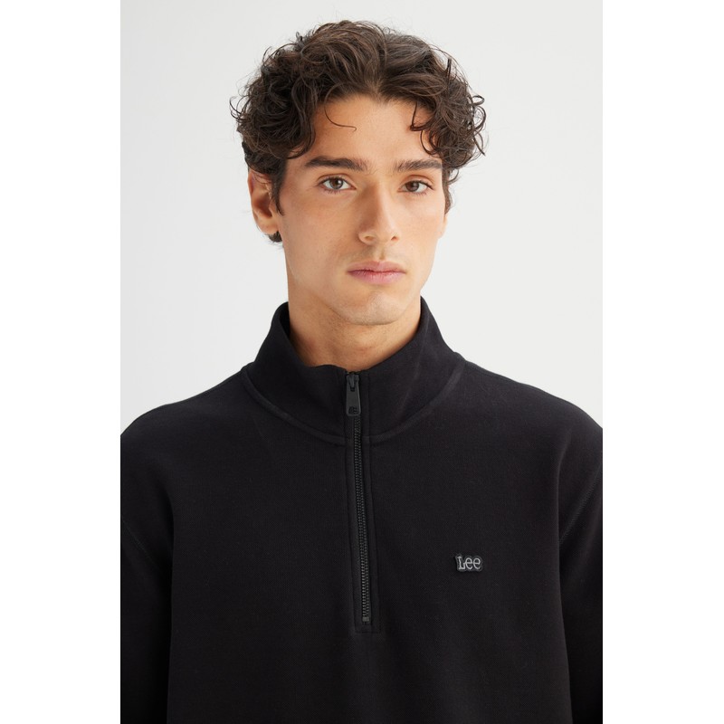 Lee Yarım Fermuarlı Dik Yaka Erkek Sweatshirt L2520312001 (L2520312001) Lee Yarım Fermuarlı Dik Yaka Erkek Sweatshirt L2520312001 (L2520312001)