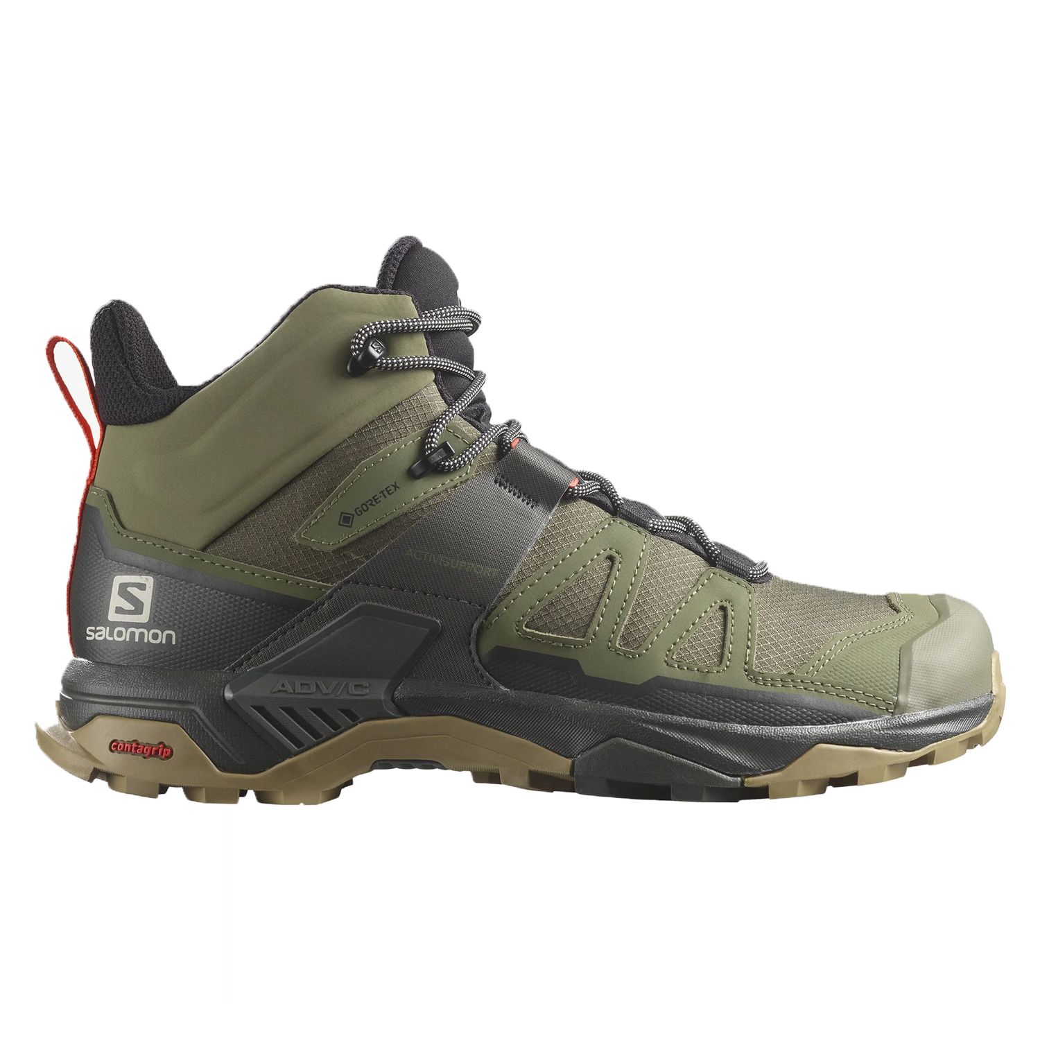 Salomon X Ultra 4 Mid Gtx Erkek Outdoor Bot (L41739800) Haki