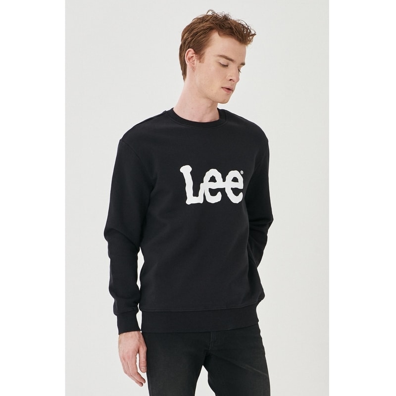 Lee Bisiklet Yaka Siyah Erkek Sweatshirt (L80XTJ01) Lee Bisiklet Yaka Siyah Erkek Sweatshirt (L80XTJ01)