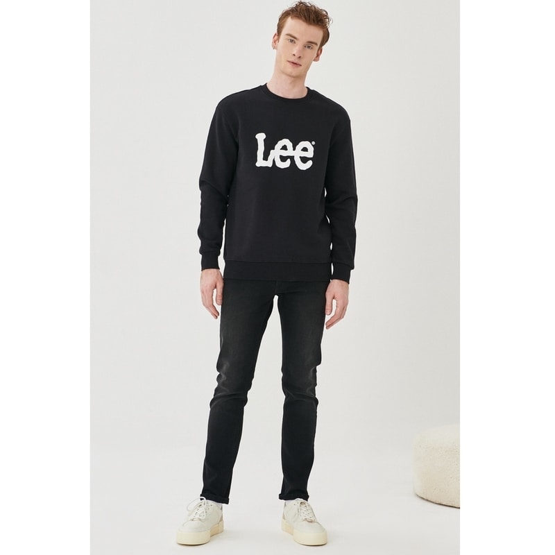 Lee Bisiklet Yaka Siyah Erkek Sweatshirt (L80XTJ01) Lee Bisiklet Yaka Siyah Erkek Sweatshirt (L80XTJ01)
