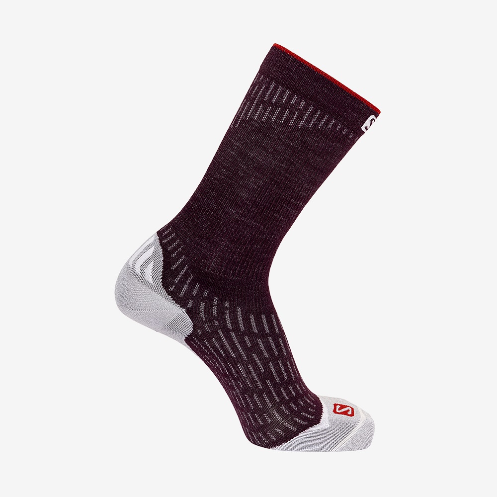 Salomon Ultra Crew Dx+Sx Unisex Çorap (LC1783100) Bordo
