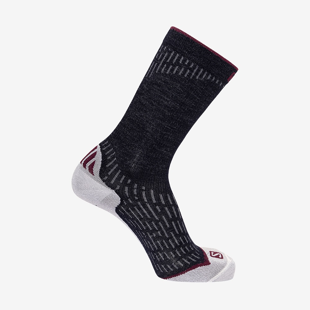 Salomon Ultra Crew Dx+Sx Unisex Çorap (LC1783200) Siyah