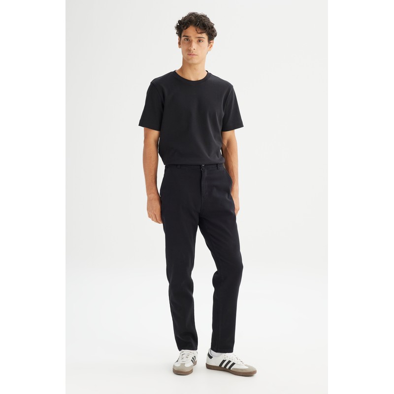 Lee Regular Fit Normal Kesim Normal Bel Pamuklu Erkek Chino Pantolon LM0400001001 (LM0400001001) Siyah