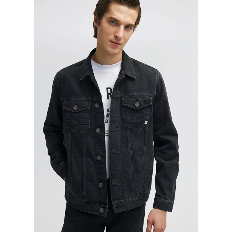 Mavi Drake Pro Erkek Jean Ceket (M010143-32231) Antrasit