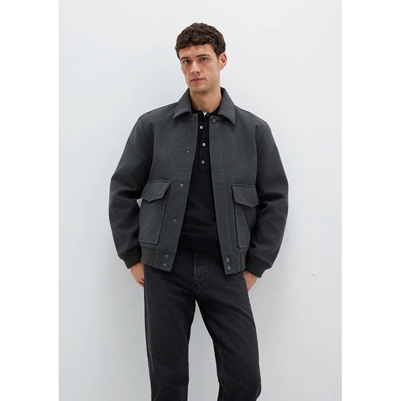 Mavi Yün Karışımlı Erkek Ceket (M0110658-80023) Antrasit