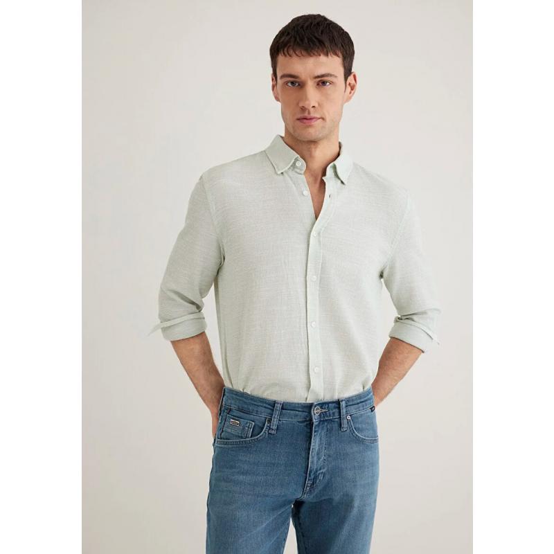Mavi Fitted Erkek Gömlek (M020579-71770) Yeşil