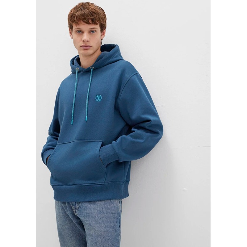 Mavi Logo Nakışlı Kapüşonlu Erkek Sweatshirt (M065809-90609) Mavi