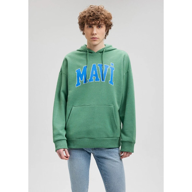 Mavi Logo Baskılı Erkek Kapüşonlu Sweatshirt (M067149-35388) Mavi Logo Baskılı Erkek Kapüşonlu Sweatshirt (M067149-35388)