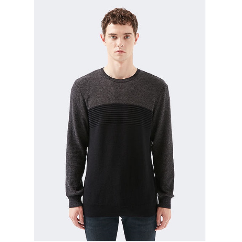 Mavi Blok Renkli Erkek Kazak (M070377-900) Mavi Blok Renkli Erkek Kazak (M070377-900)