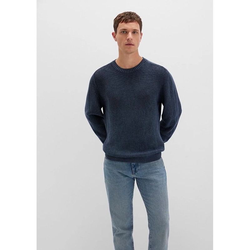 Mavi Bisiklet Yaka Erkek Kazak (M070767-34319) Lacivert