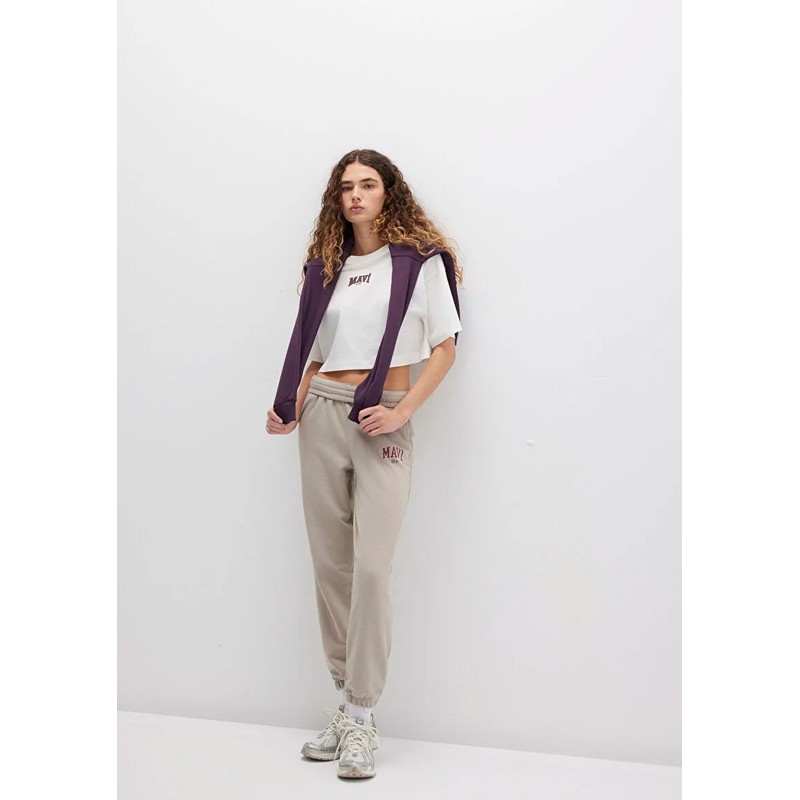 Mavi Logo Baskılı Kadın Eşofman Altı (M1010757-70112) Bej