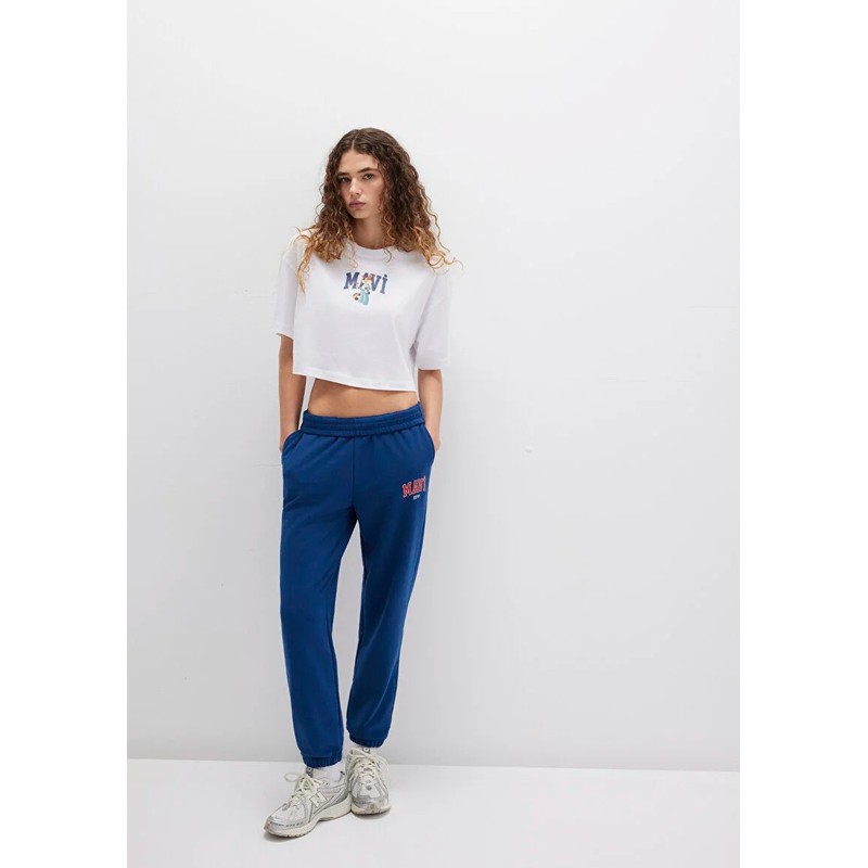 Mavi Logo Baskılı Kadın Eşofman Altı (M1010757-82625) Mavi