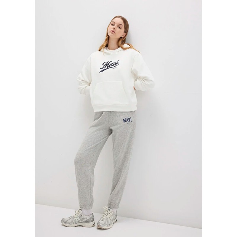 Mavi Logo Baskılı Kadın Eşofman Altı (M1010757-82816) Gri