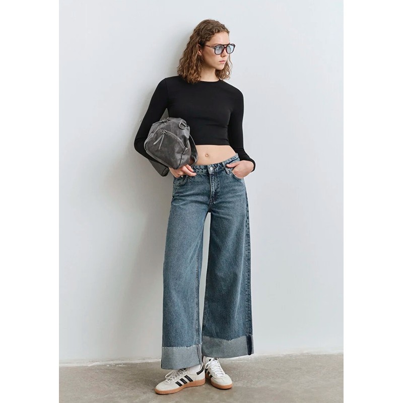 Mavi Emilia Dark Used Classic Kadın Jean Pantolon (M1012641-90118) Mavi