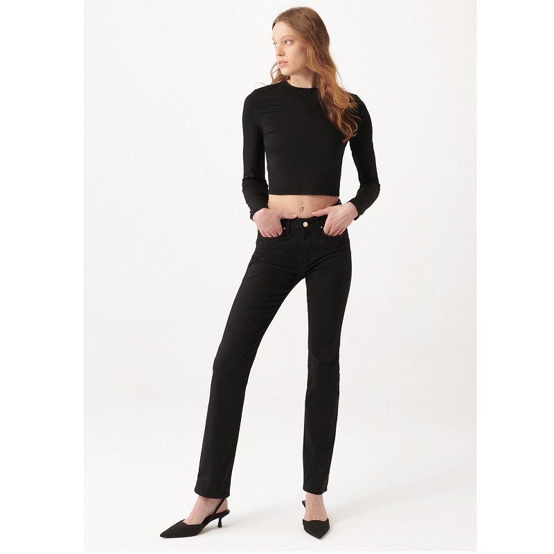 Mavi Kendra Black Gold Nights Kadın Jean Pantolon (M1074622002) Siyah