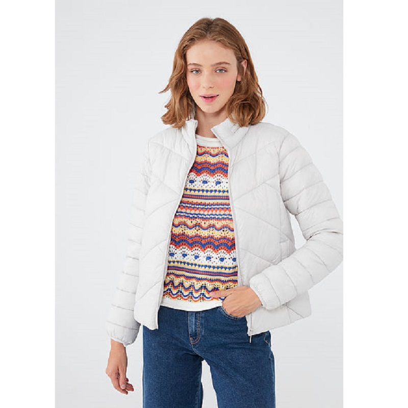 Mavi Dik Yaka Kadın Mont (M110698-27105) Mavi Dik Yaka Kadın Mont (M110698-27105)